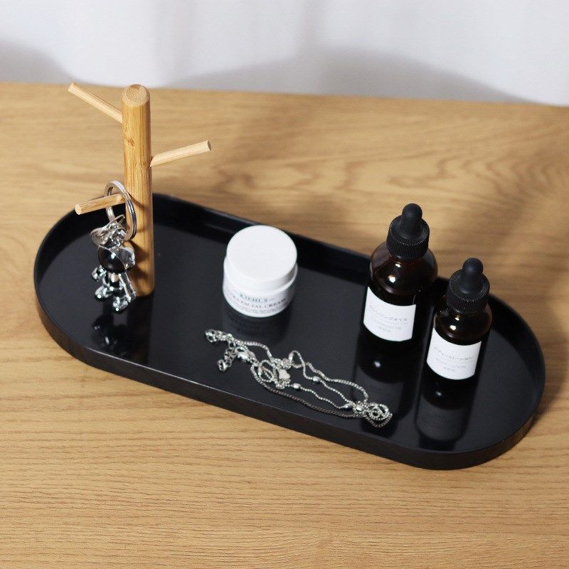 北欧枝桠托盘客厅玄关钥匙挂架杂物桌面化妆品收纳盘便携零食果盘