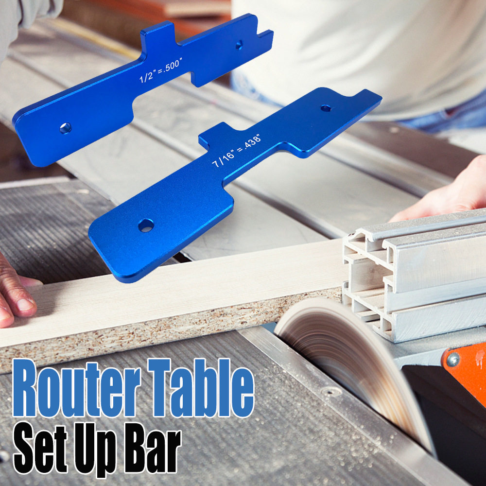 7件套木工铣刀量块 精密铣床调整杆 台锯设置杆Router Table Set