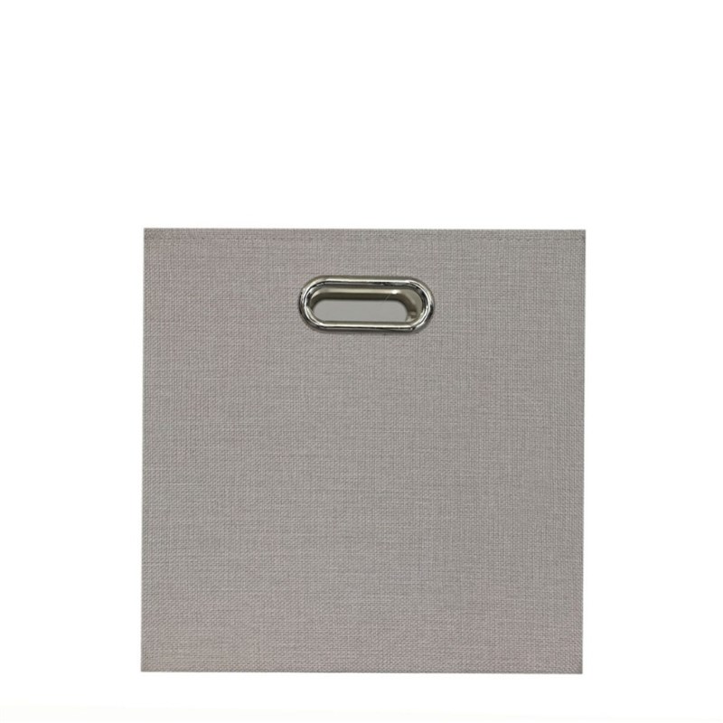 纯色加厚亚麻收纳筐布艺衣服杂物整理盒家用折叠储物箱神器