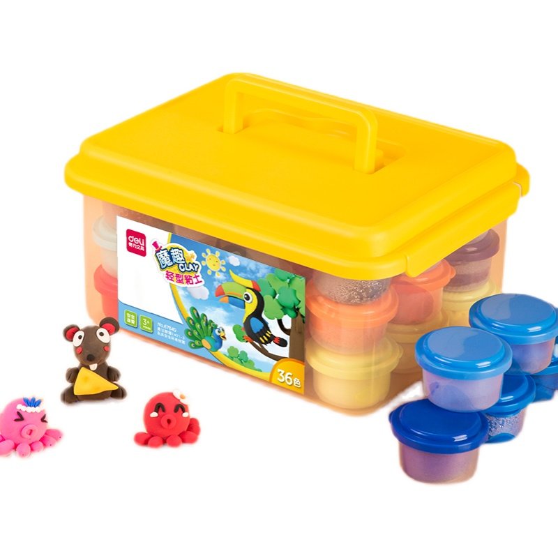 得力 67848轻型粘土12/24色黏土橡皮泥儿童手工diy超轻彩泥小学生,玩具/童车/益智/积木/模型,粘土/超轻粘土,淘宝优惠券,粉丝福利购,淘宝优惠卷