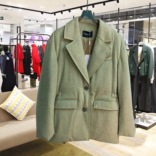 现货2实拍绿色南油欧货高端加厚保暖洋气女装90白鹅绒羽绒服