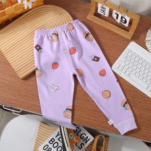 家居裤 小童纯棉秋裤 线裤 睡裤 男童女童内穿a类休闲外穿春秋 打底裤