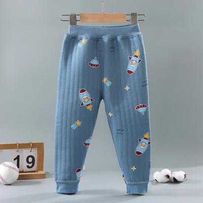 纯棉保暖裤夹棉加厚中高腰睡裤