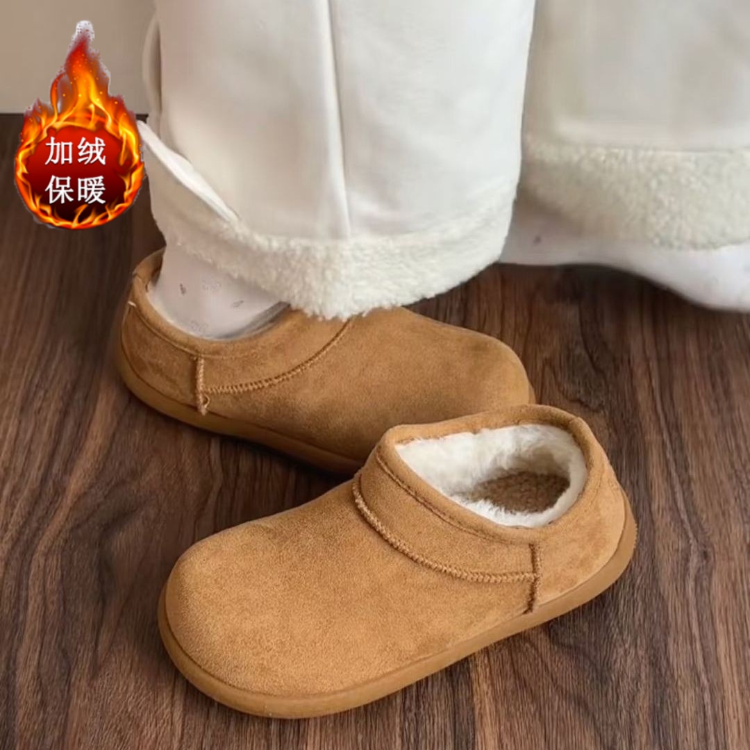 女童雪地靴加绒加厚2025新款冬季保暖中大童棉鞋软底防滑女孩学生