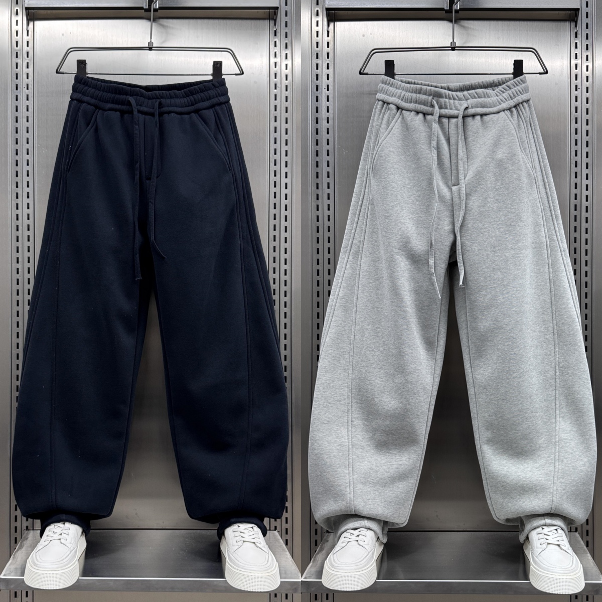 秋冬加绒新款男宽松直筒百搭休闲