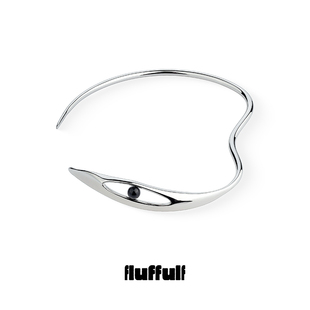 fluffulf·细胞絮语系列·曲线生长金属液态流动感颈环
