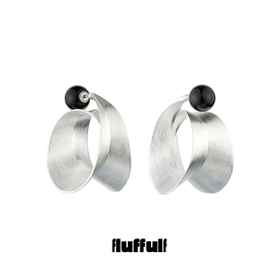 fluffulf软物质螺旋体片状耳饰