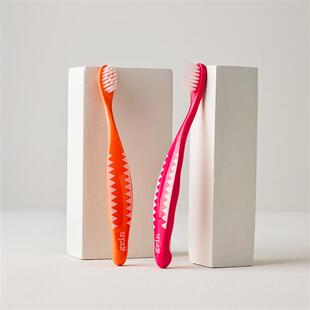 grin儿童牙刷软毛超细小头0一3一6一12以下岁3宝宝-婴儿到6换牙期