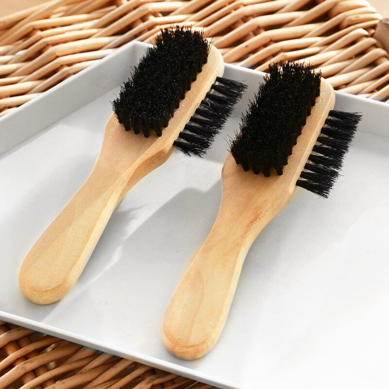 纯鞋毛鞋油家用刷不伤洗鞋刷子擦鞋打鞋油猪鬃多功能软毛皮鞋刷