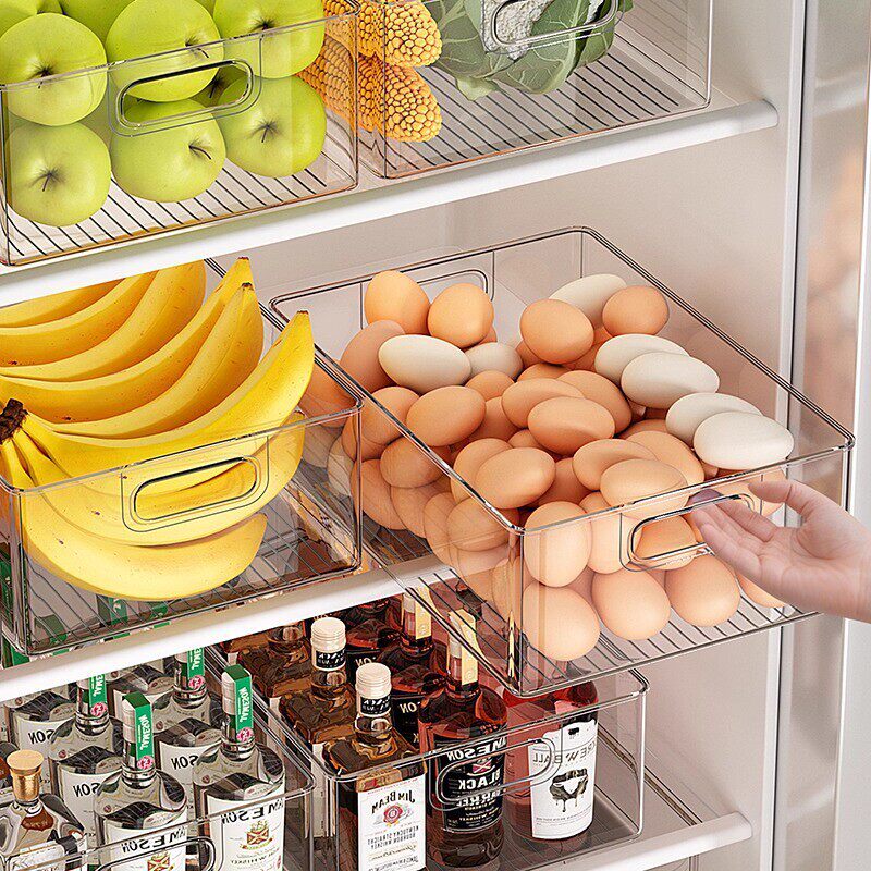 鸡蛋收纳盒食品级冰箱整理盒子家用水果蔬菜透明冷冻分装保鲜神器