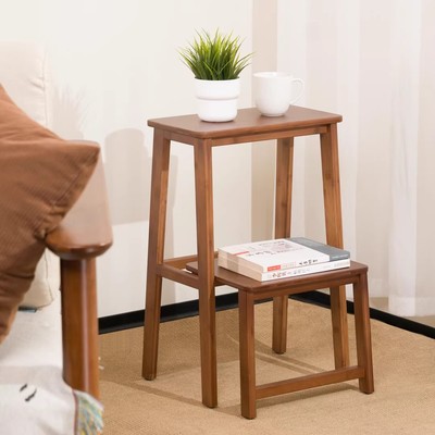 实木梯凳两用可折叠两步梯子家用多功能梯子凳爬梯凳登高稳步梯凳