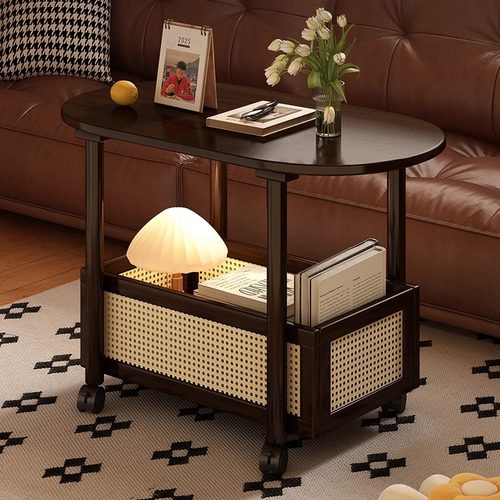 边几小茶几床头柜桌子沙发边柜长虹玻璃小户型方茶桌日式角几迷你