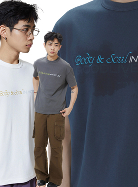 GOODLIVEABLE 遇水显印花7A抗菌t恤男单向导湿速干休闲百搭上衣潮