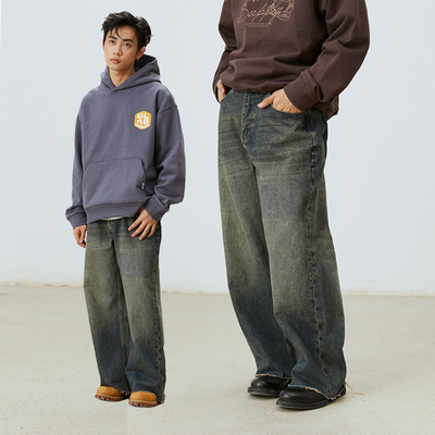 GOODLIVEABLE洗水破坏牛仔裤