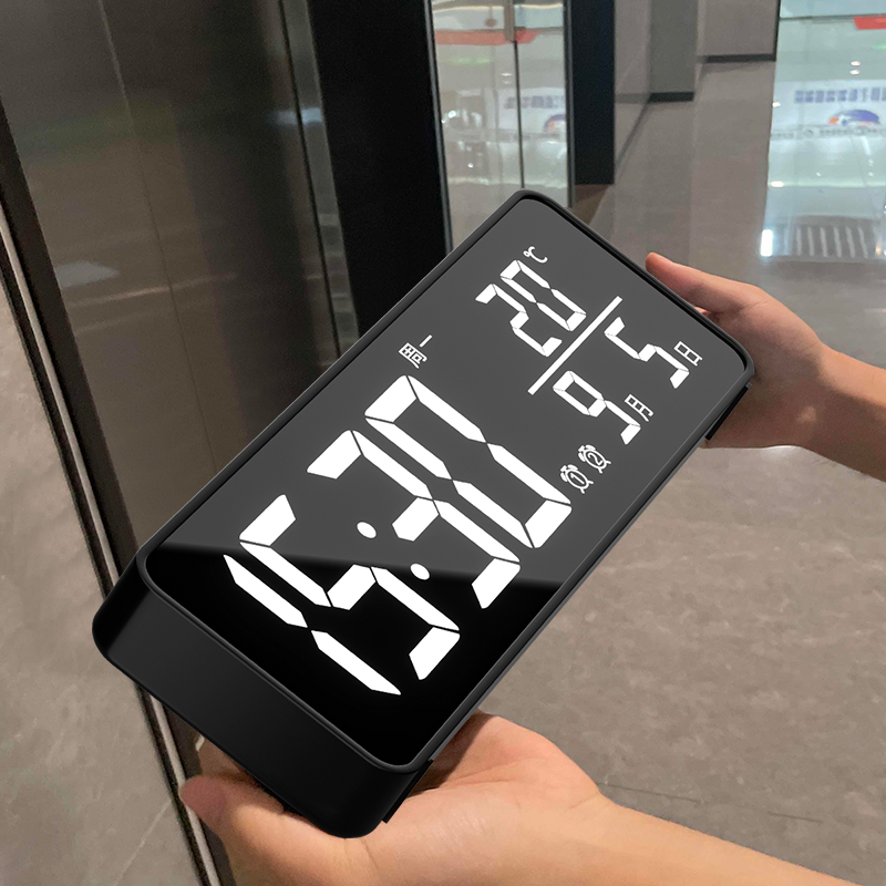 數(shù)字擺放式電子鬧鐘2025新款客廳桌面顯示電視柜時間大臺式時鐘
