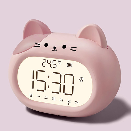 可爱猫咪闹钟女孩专属