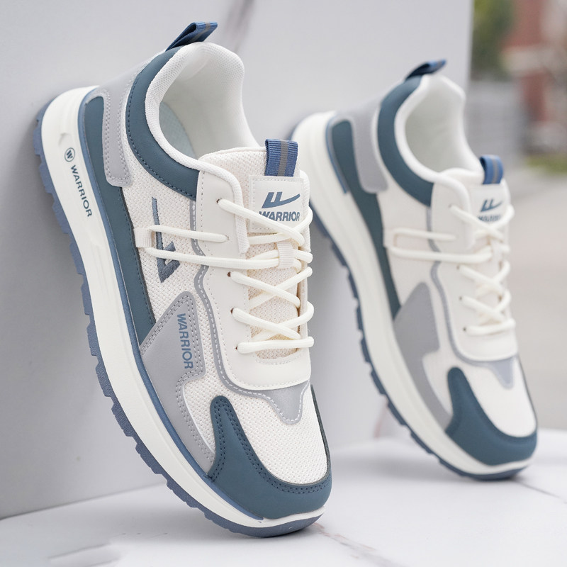 回力男鞋2026春季新款透气网面运动鞋男款厚底轻便防滑开车休闲鞋