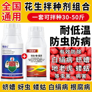 花生拌种剂专用组合杀菌防病抗低温蛴螬蚜虫根腐白绢病包衣种衣剂