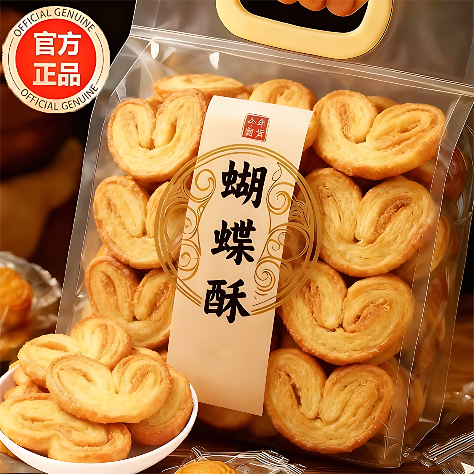 上海国际饭店蝴蝶酥官方旗舰店正宗独立小包装饼干零食休闲食品