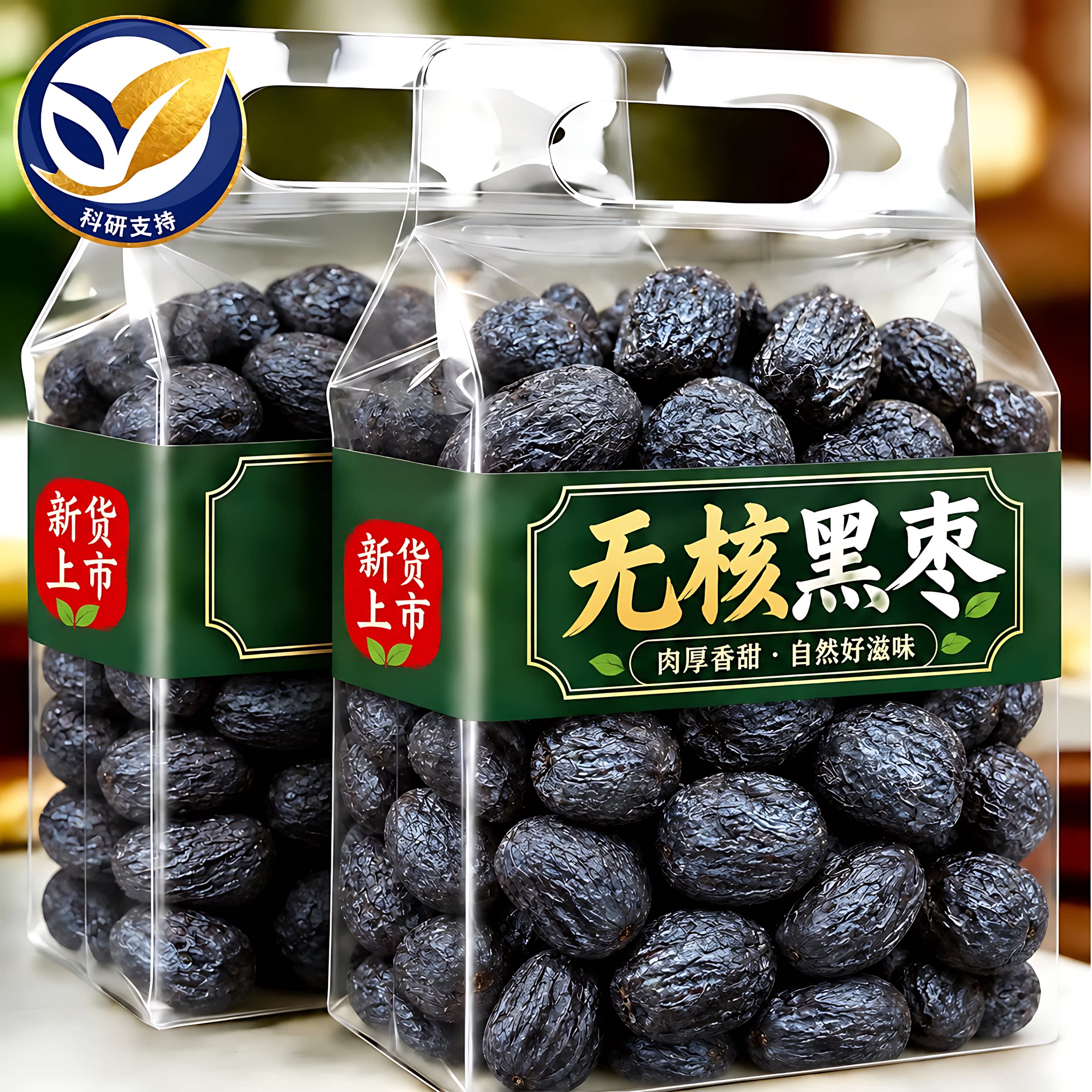 正宗太行山无核黑枣官方旗舰店乌黑枣紫晶枣特级乌枣软枣小黑柿子
