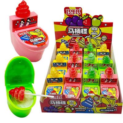 网红创意造型整人搞怪马桶糖粑粑糖棒棒糖稀奇古怪水果味糖果零食
