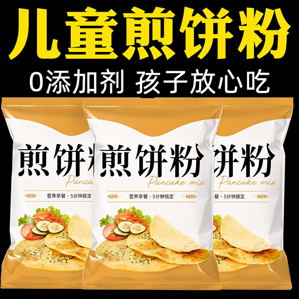 煎饼粉早餐专用官方旗舰店鸡蛋果子无添加0儿童小麦面粉饼粉酥脆