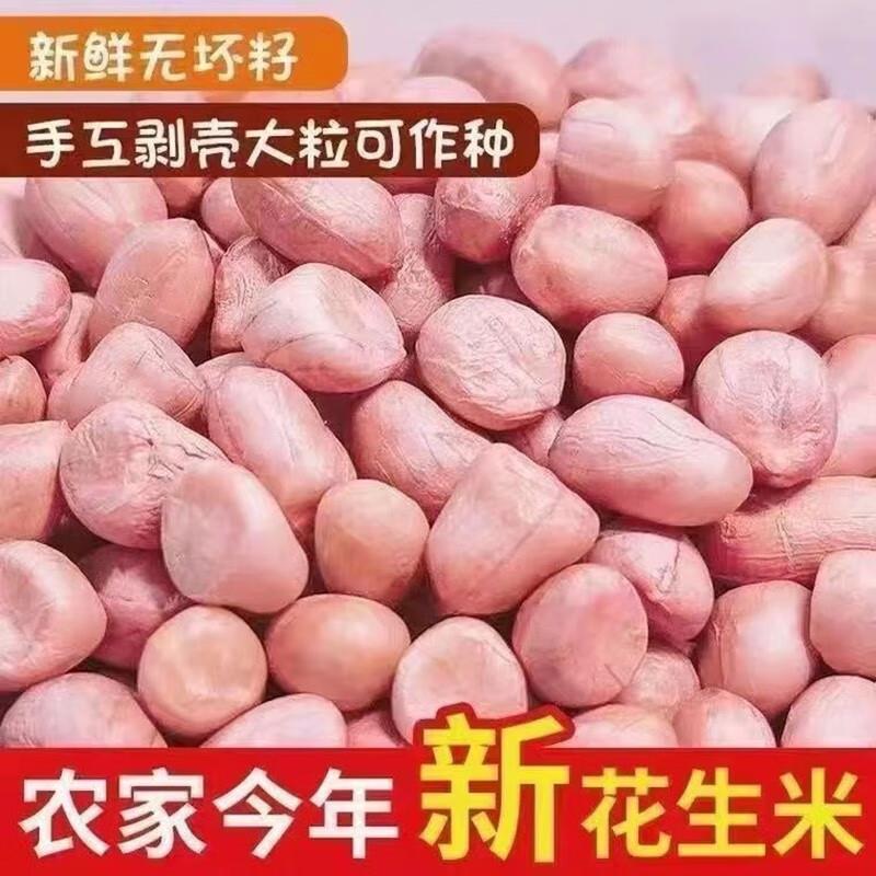 2026年新鲜生花生米优质无壳白沙花生仁去壳农产品小白沙自种包邮