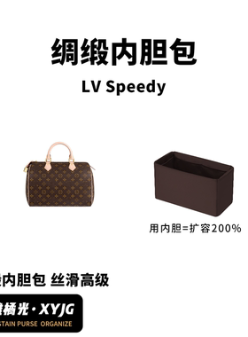 DGAZ汐雅橘光适用于LV波士顿speedy20/25/30/35第二代绸缎内胆包