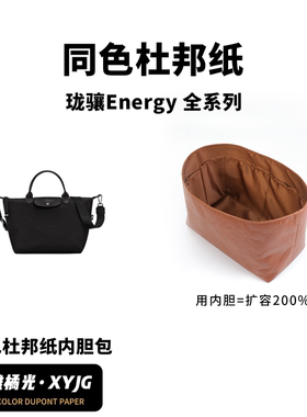 DGAZ汐雅橘光适用于Longchamp珑骧energy饺子包同色杜邦纸内胆包