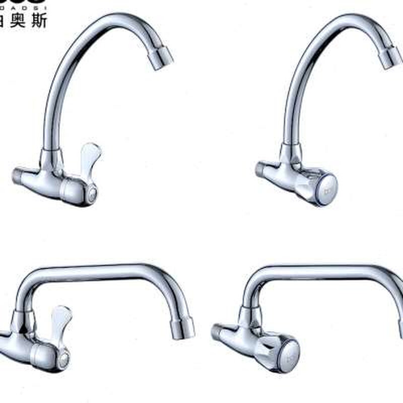 柏奥斯 全铜 入墙式厨房水龙头 入墙式菜盆龙头 4分单冷 水槽龙头