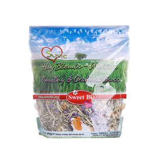 碧甜苏丝花园花草段高纤维助消化磨牙补充营养龙猫兔豚鼠粮草零食