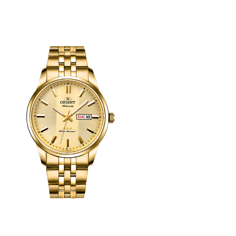 东方双狮商务经典夜光机械手表