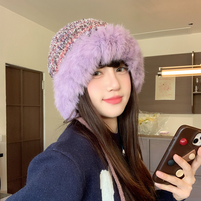 小众针织毛线帽出游逛街大头显小