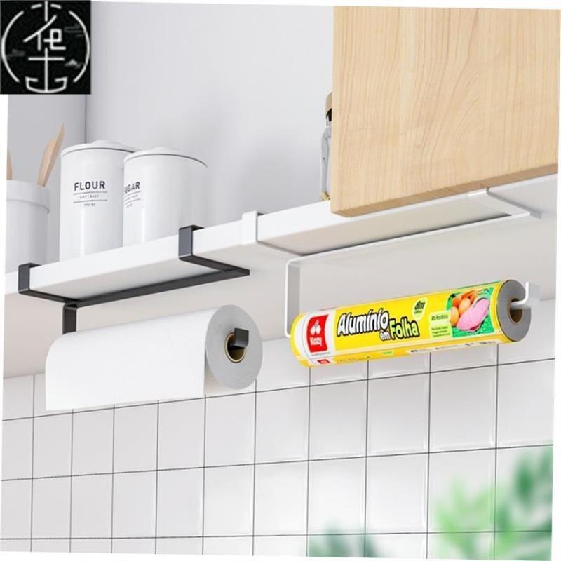 Kitchen Cling Film Storage Rack Paper Towel Holder Rack Wall