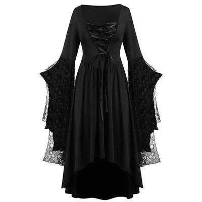 Vintage Halloween Cosplay Costume Witch Vampire Gothic