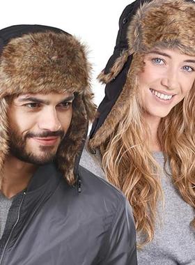 Men Women Snow Winter Trapper Hat with Ear Flaps Aviator Hat