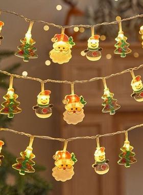Xmas String Lights: Snowman Santa Tree, Shop Window Decor