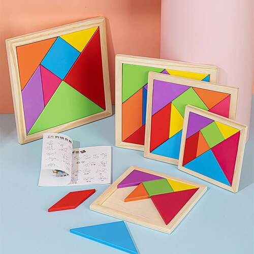 Tangram puzzle puzzle toy three-dimensional building blocks