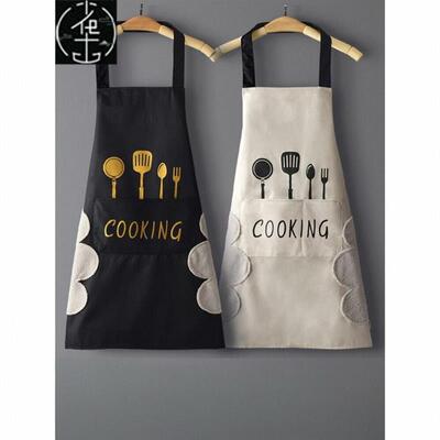 women chef kitchen apron dress cooking waterproof 围裙