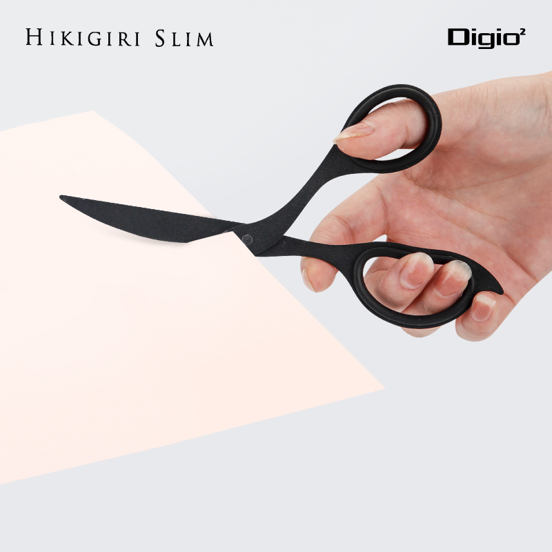 日本GOODDESIGN获奖商品HIKIGIRISLIM防粘锋利流线型省力剪刀镀氟镀钛不锈钢人体工学设计办公家用