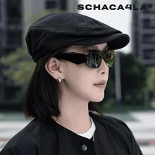 小雨帽社SCHACA4LA+“街头艺术家”文艺气质前进帽+画家帽报童帽