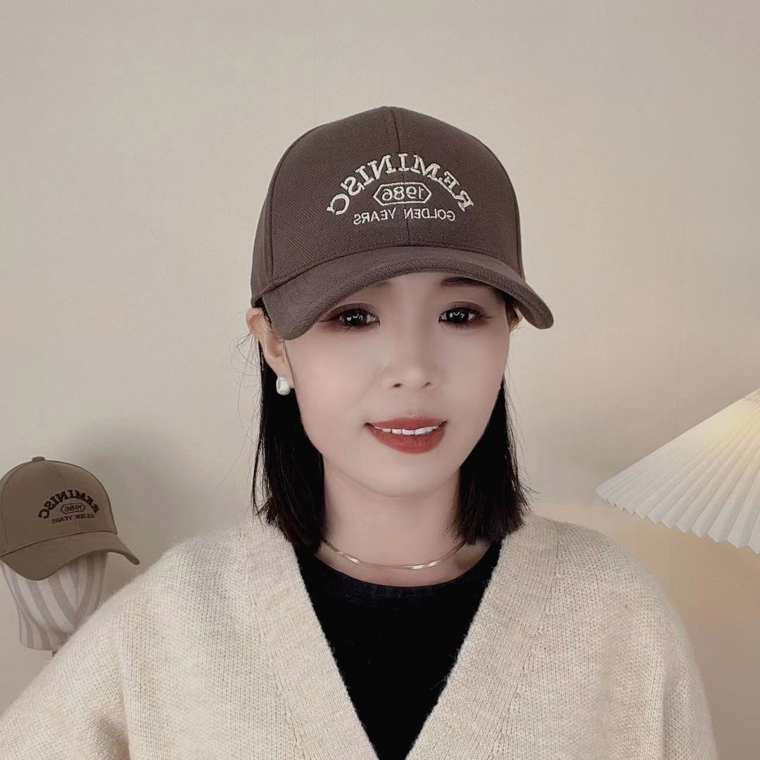 潮优优服饰秋冬加厚斜纹棒球帽