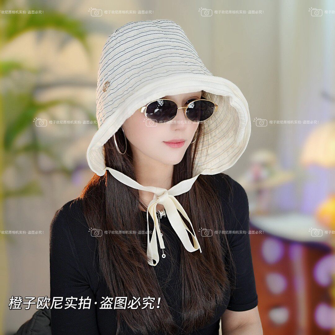 CZON·橙子欧尼系带蛋卷全脸防晒帽女大头围大帽檐遮阳帽防紫外线