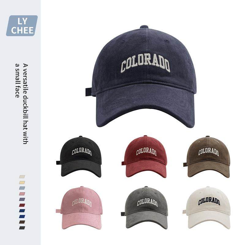 LYCHEE帽社买一送一大头围定制CO字母棒球帽大帽檐鸭舌帽玲珑布落