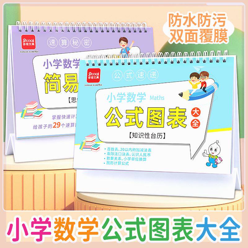 记忆猫小学数学公式台历极简速算