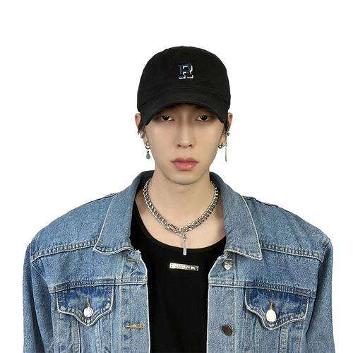 808Hattrick帽品刺绣R字母帽子