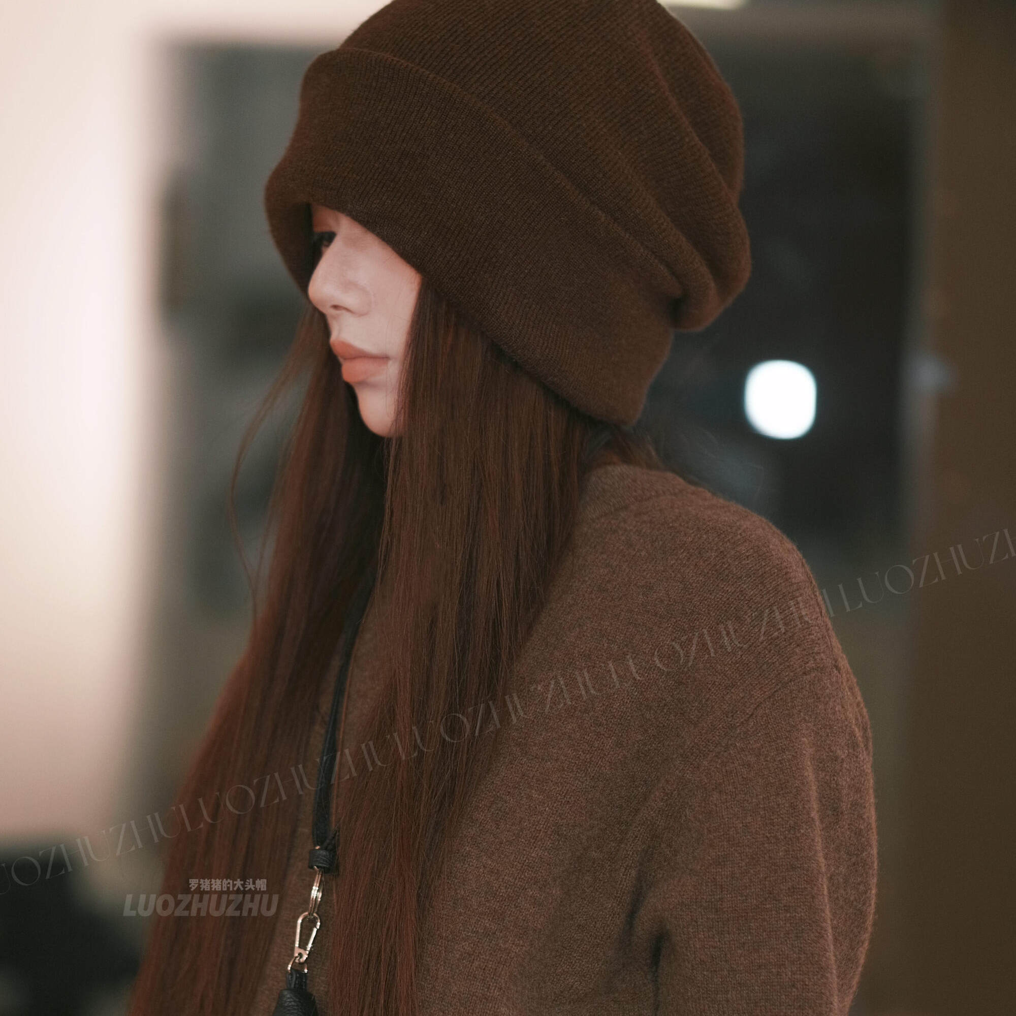 罗猪猪的大头帽【Plus版堆堆帽】羊绒定慵懒酷感大size男女款保暖