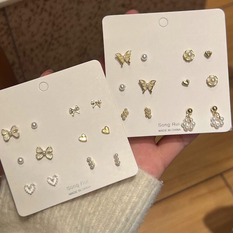 气质小香风温柔珍珠耳钉
