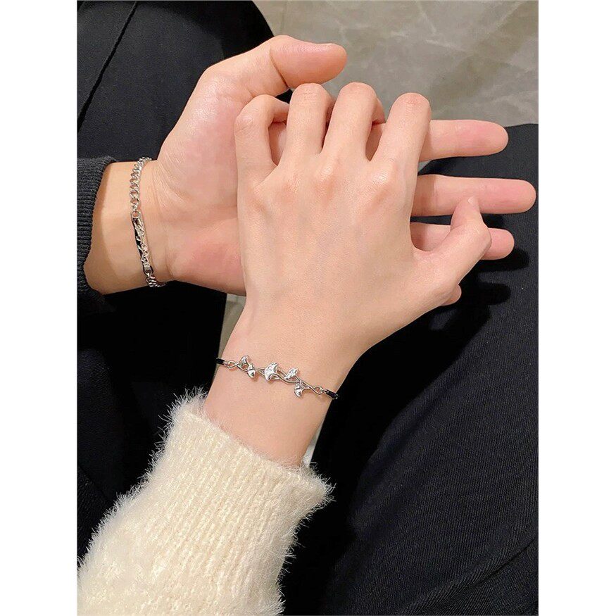 三生有杏情侣手链一对S925手环送男女友情人节生日礼物2025年新款