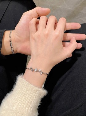 三生有杏情侣手链一对情侣S925